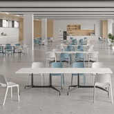 Orenda-B Simple Plastic Stackable Public Chair with Armrest - Gavisco Office Furniture